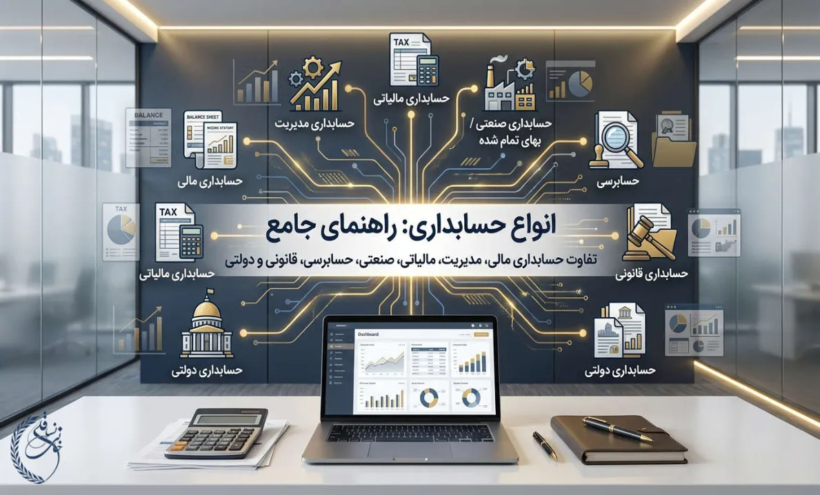 انواع حسابداری؛ راهنمای جامع انتخاب بهترین سیستم مالی برای کسب‌وکارها