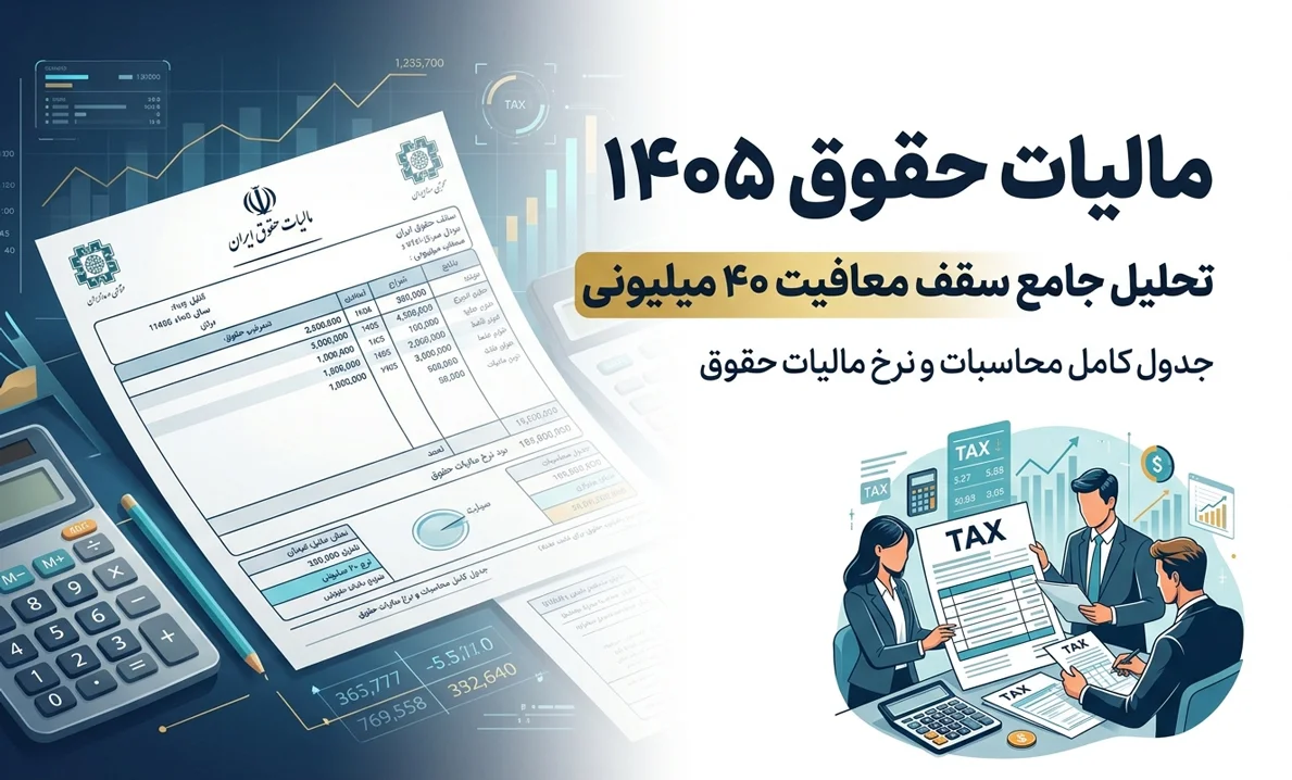 مالیات حقوق 1405 + جدول حقوق و مالیات حقوق