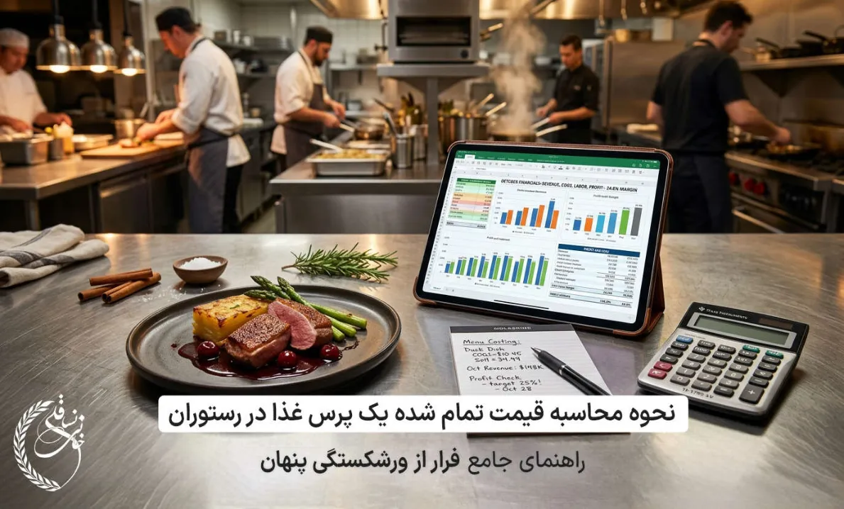 نحوه محاسبه قیمت تمام شده یک پرس غذا در رستوران