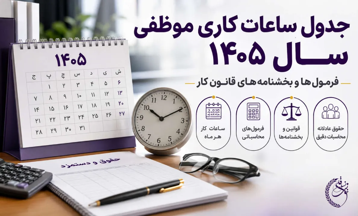 ساعات کاری موظفی سال 1405